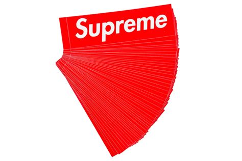 Supreme Red Box Logo 50x Sticker Lot .